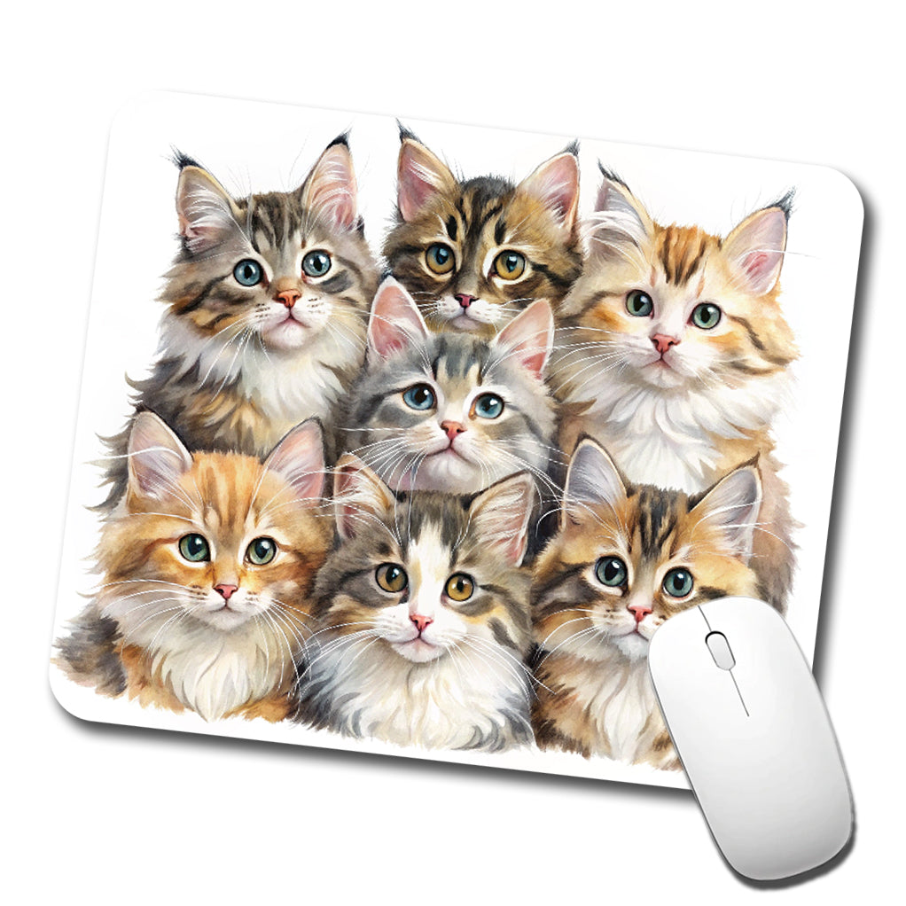 Sweet Siberian Cats Low Profile Mouse Pad Mat