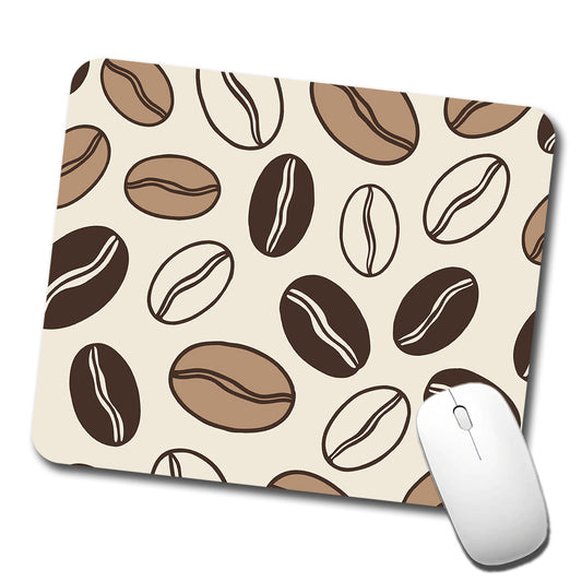 Coffee Beans Sketch Low Profile Mouse Pad Mat