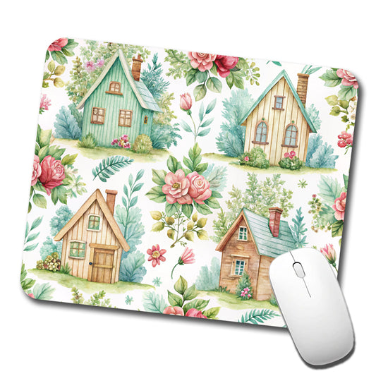 Cottagecore Adorable Homes In Country Low Profile Mouse Pad Mat
