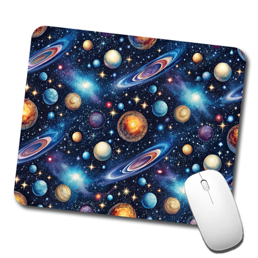 Galaxy Outer Space Astronomy Pattern Low Profile Mouse Pad Mat