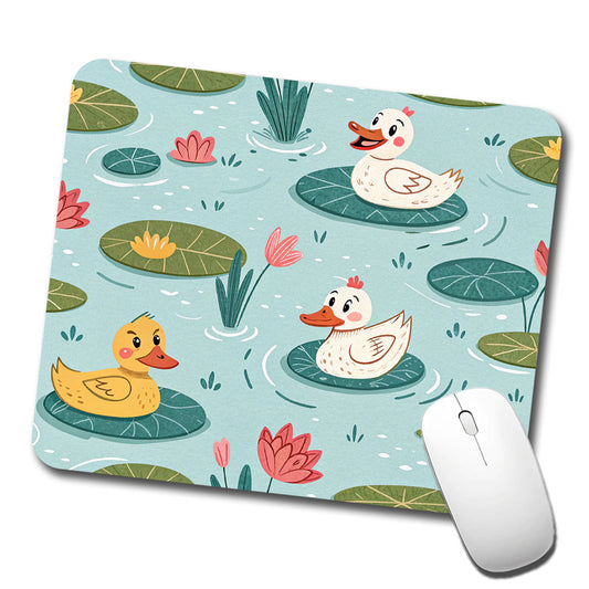 Ducks In Pond Low Profile Mouse Pad Mat