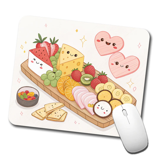 Kawaii Charcuterie Board Low Profile Mouse Pad Mat