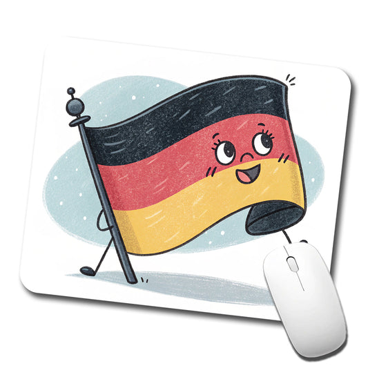 Kawaii Germany Flag Low Profile Mouse Pad Mat