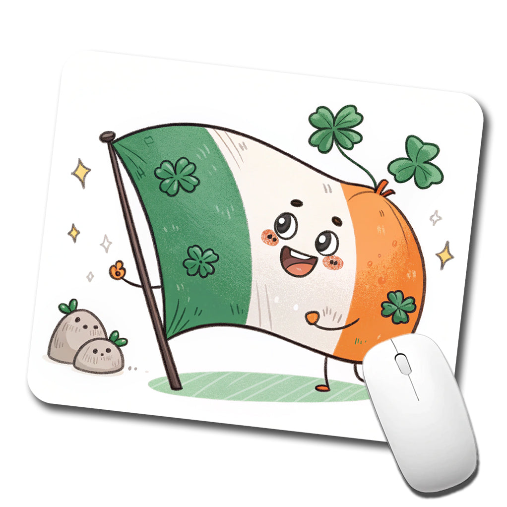 Kawaii Ireland Flag Low Profile Mouse Pad Mat