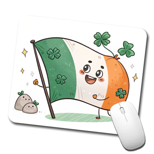 Kawaii Ireland Flag Low Profile Mouse Pad Mat