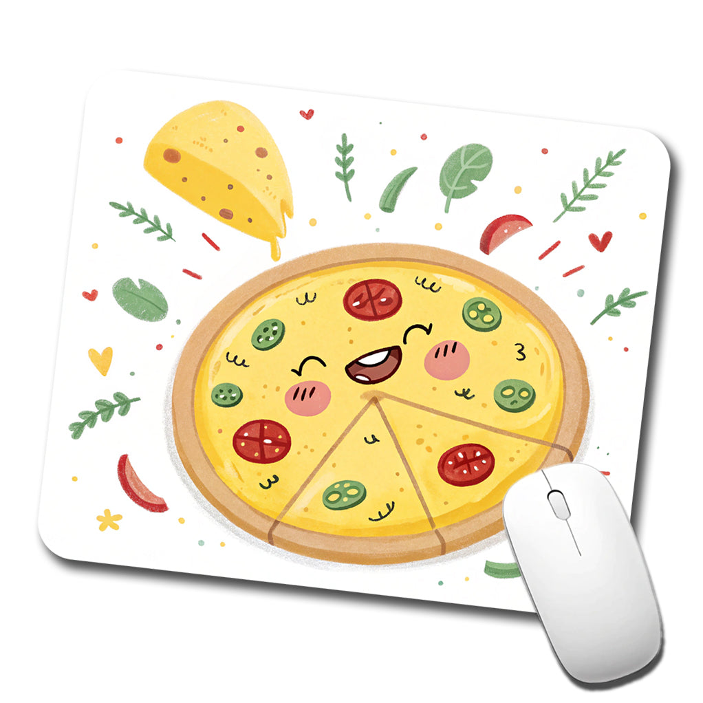 Kawaii Pizza Low Profile Mouse Pad Mat