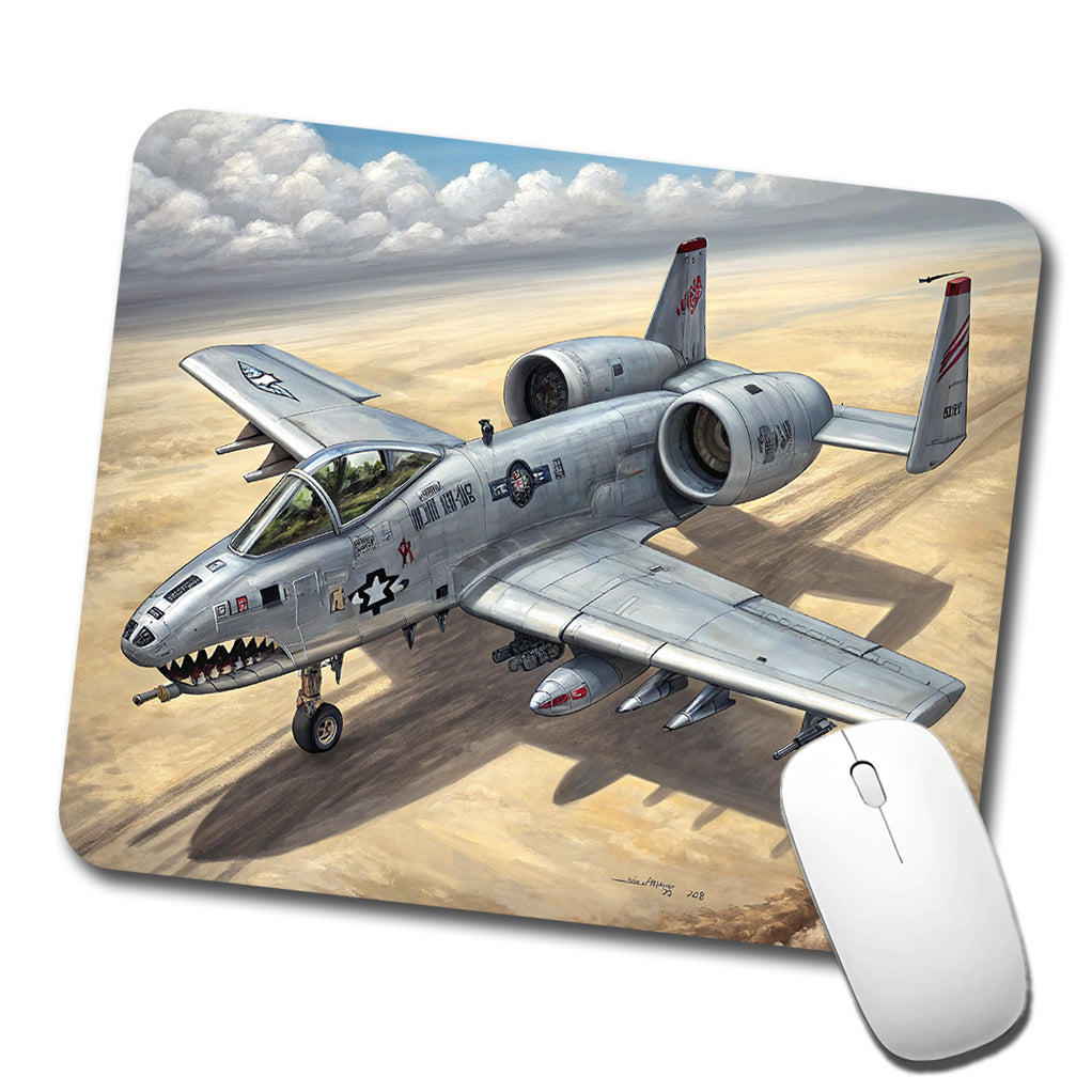A-10 Warthog Thunderbolt II US Air Force Ground Attack Plane Low Profile Mouse Pad Mat