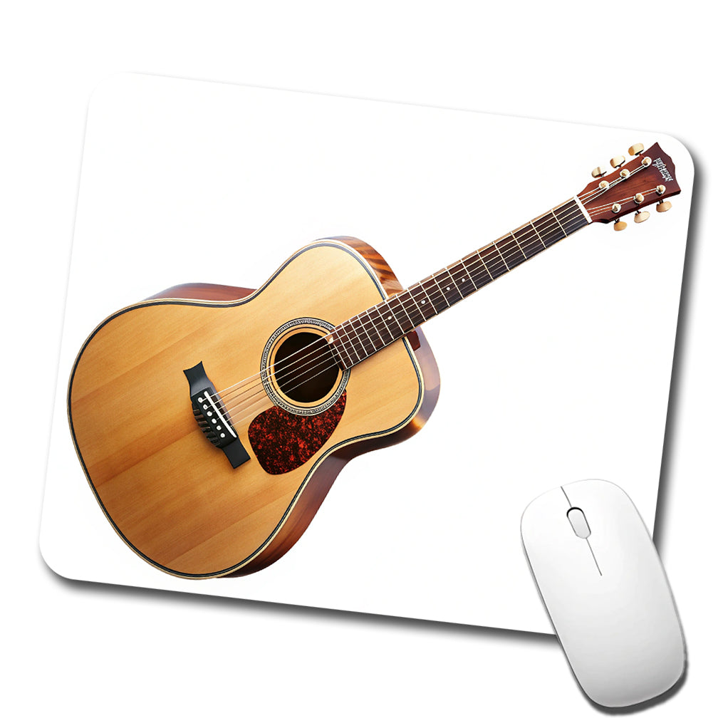Acoustic Guitar Music Musical Instrument Musician Low Profile Mouse Pad Mat