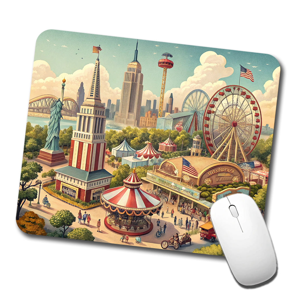 Americana New York World's Fair Low Profile Mouse Pad Mat