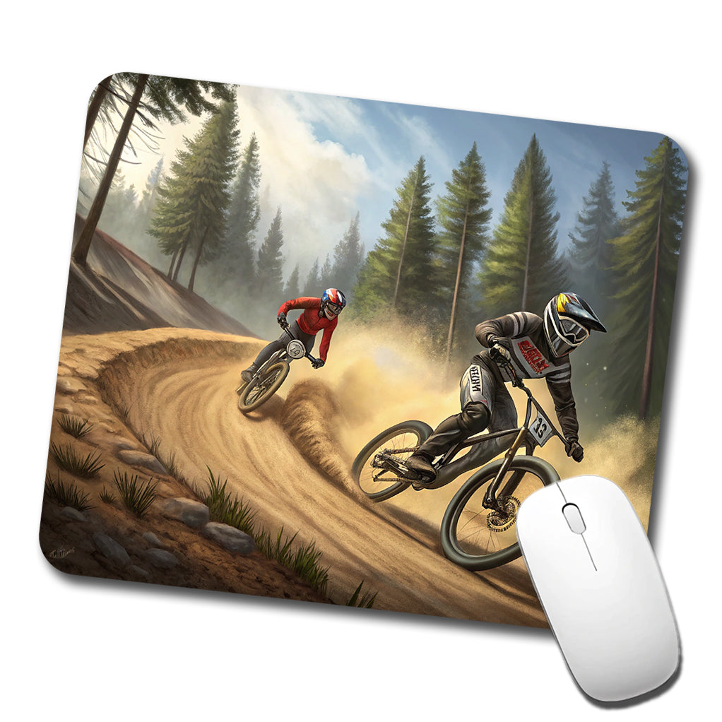 Bicycle Motocross Bikes Racing Low Profile Mouse Pad Mat