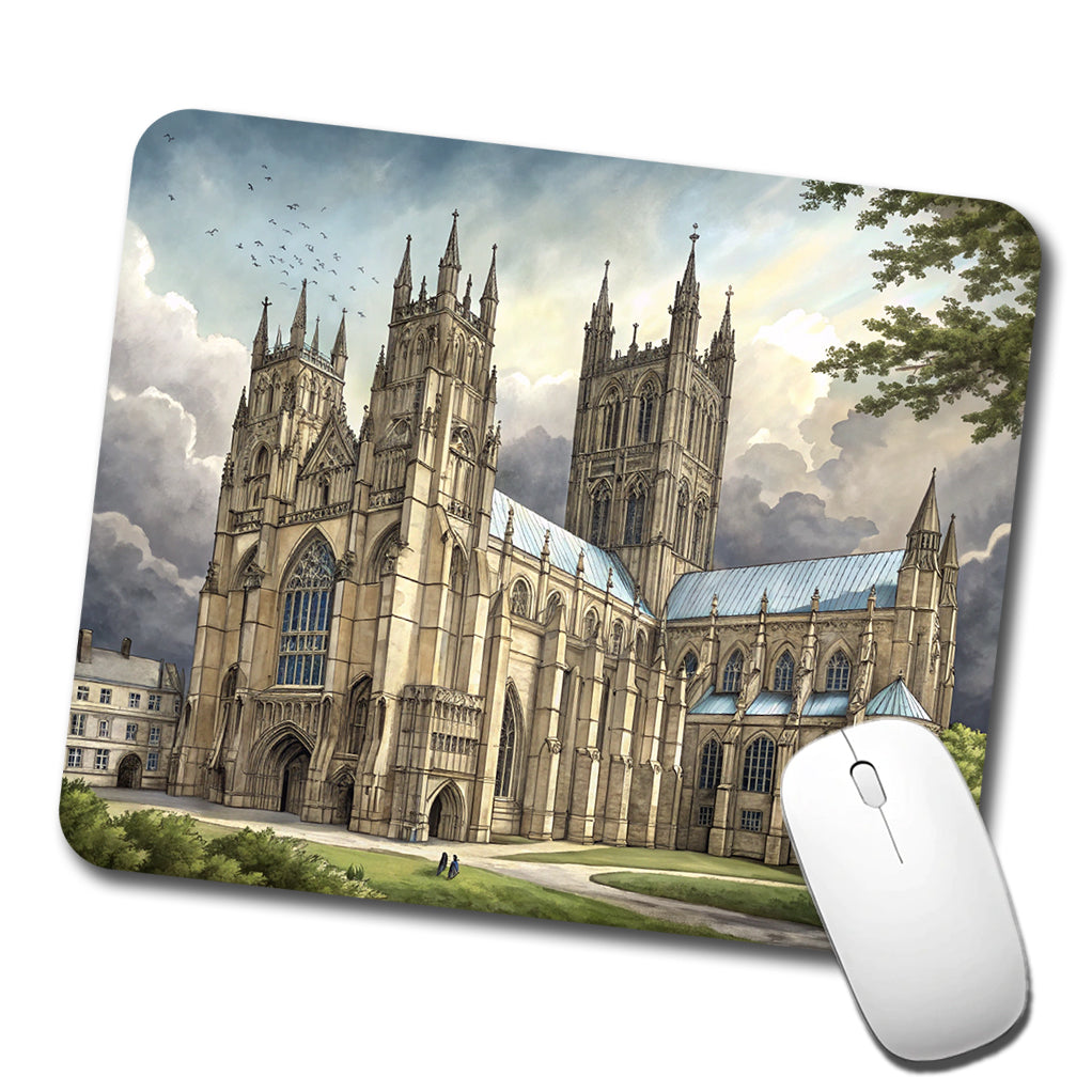 Canterbury Cathedral England Great Britain Low Profile Mouse Pad Mat