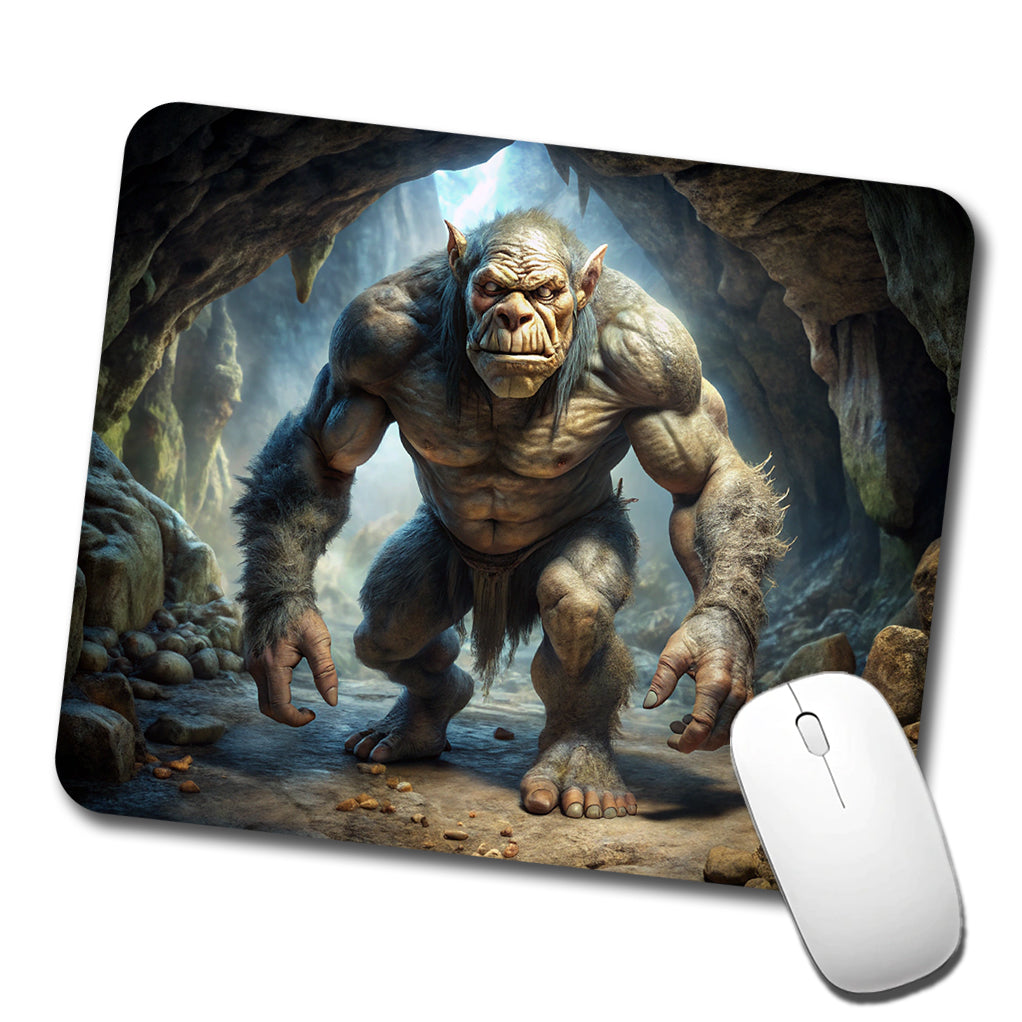 Cave Troll Fantasy Monster Low Profile Mouse Pad Mat