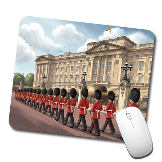 Changing Of The Guard At Buckingham Palace London England Low Profile Mouse Pad Mat