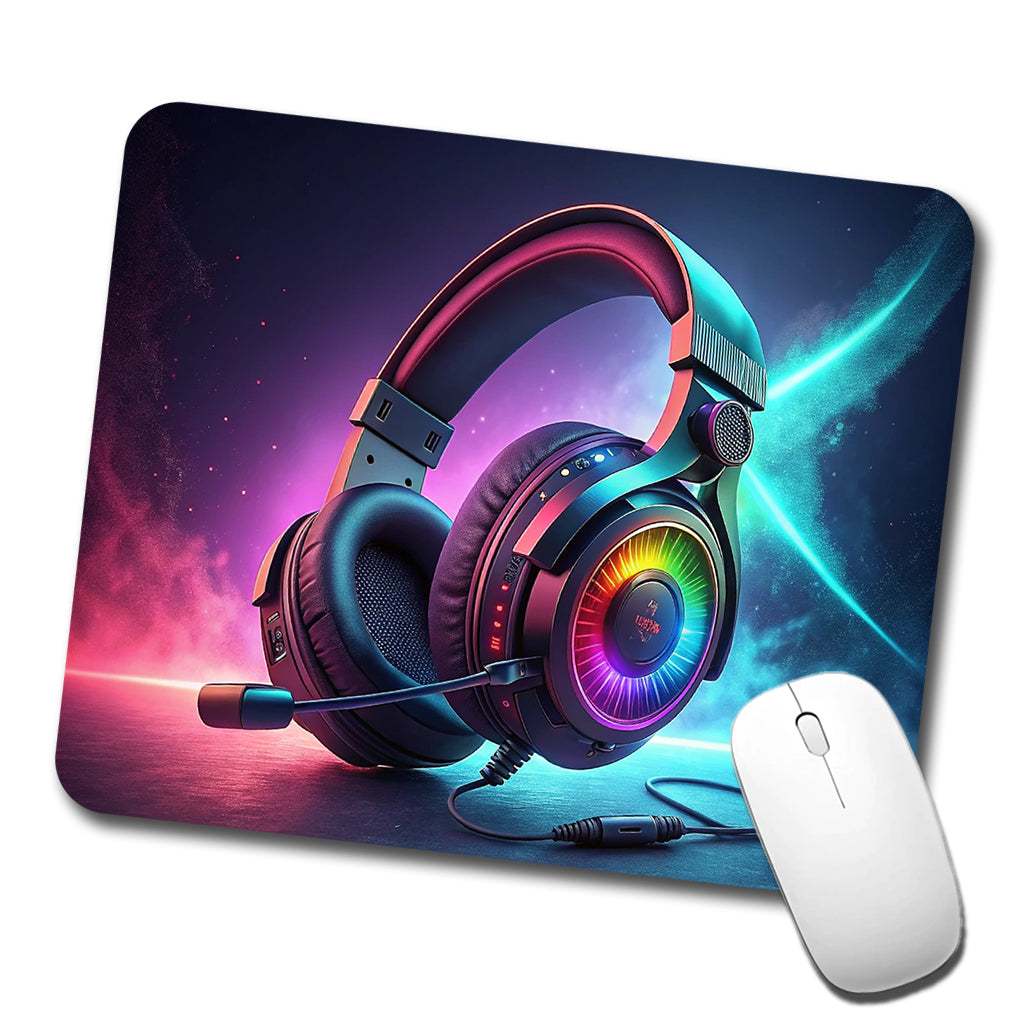 Computer Console Gaming Headphones Low Profile Mouse Pad Mat