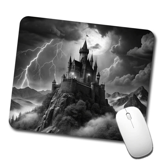 Dark and Foreboding Vampire Castle Low Profile Mouse Pad Mat
