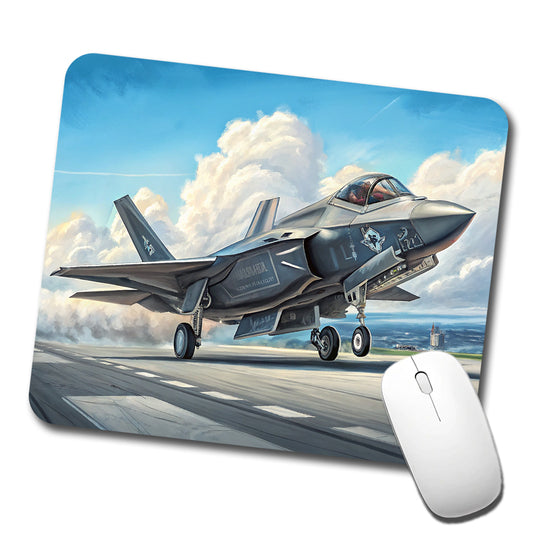 F-35 Lightning II US Air Force Navy Marines Strike Fighter Plane Low Profile Mouse Pad Mat