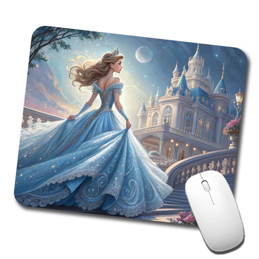 Fairy Tale Princess In Ball Gown Low Profile Mouse Pad Mat