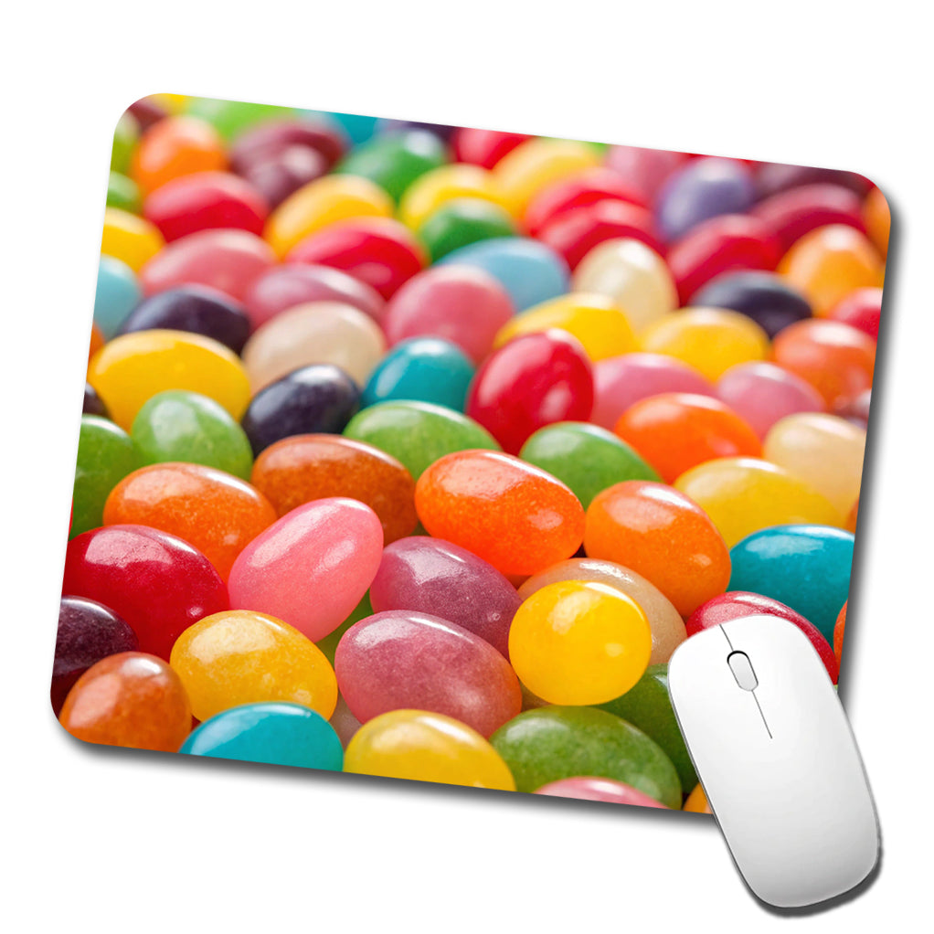 Lots of Jelly Beans Easter Candy Low Profile Mouse Pad Mat