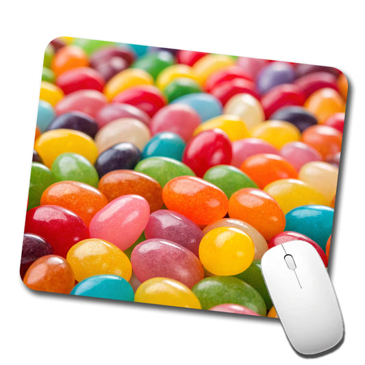 Lots of Jelly Beans Easter Candy Low Profile Mouse Pad Mat
