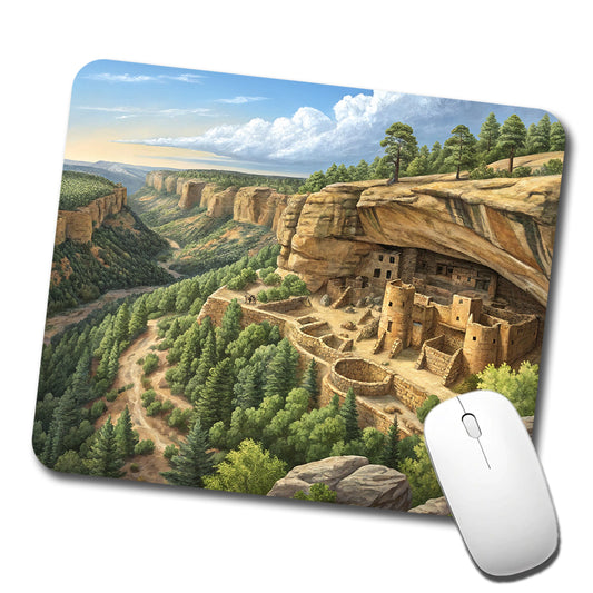 Mesa Verde National Park Colorado Low Profile Mouse Pad Mat