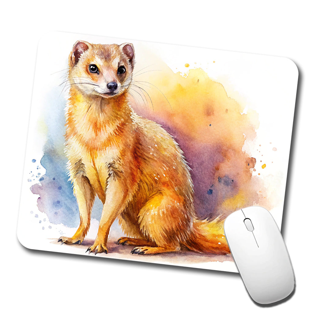 Mongoose Watercolor Low Profile Mouse Pad Mat
