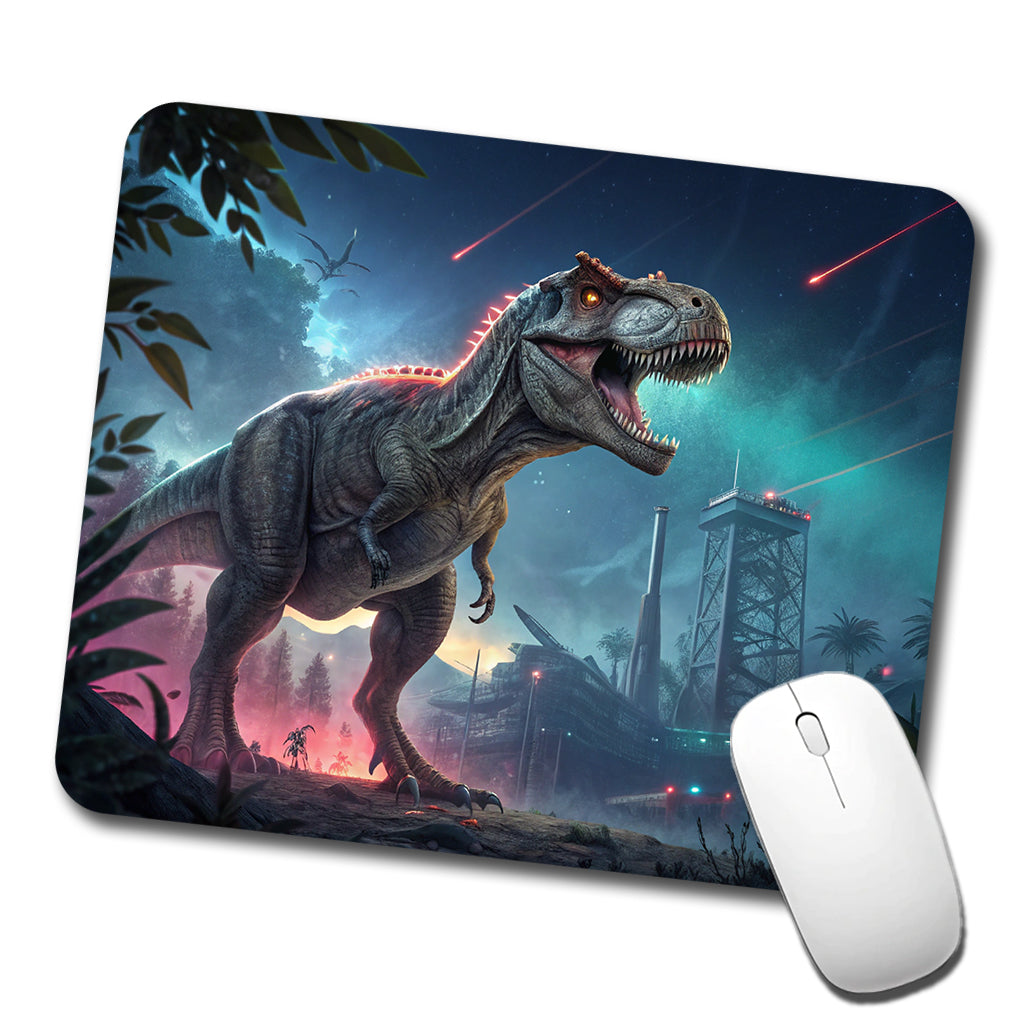 Sci-fi Futuristic T-Rex Dinosaur Low Profile Mouse Pad Mat