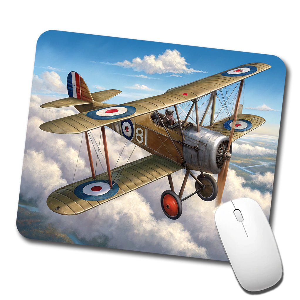 Sopwith Camel WWI British Fighter Plane Low Profile Mouse Pad Mat