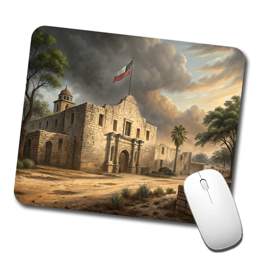 The Alamo In 1836 Texas Low Profile Mouse Pad Mat