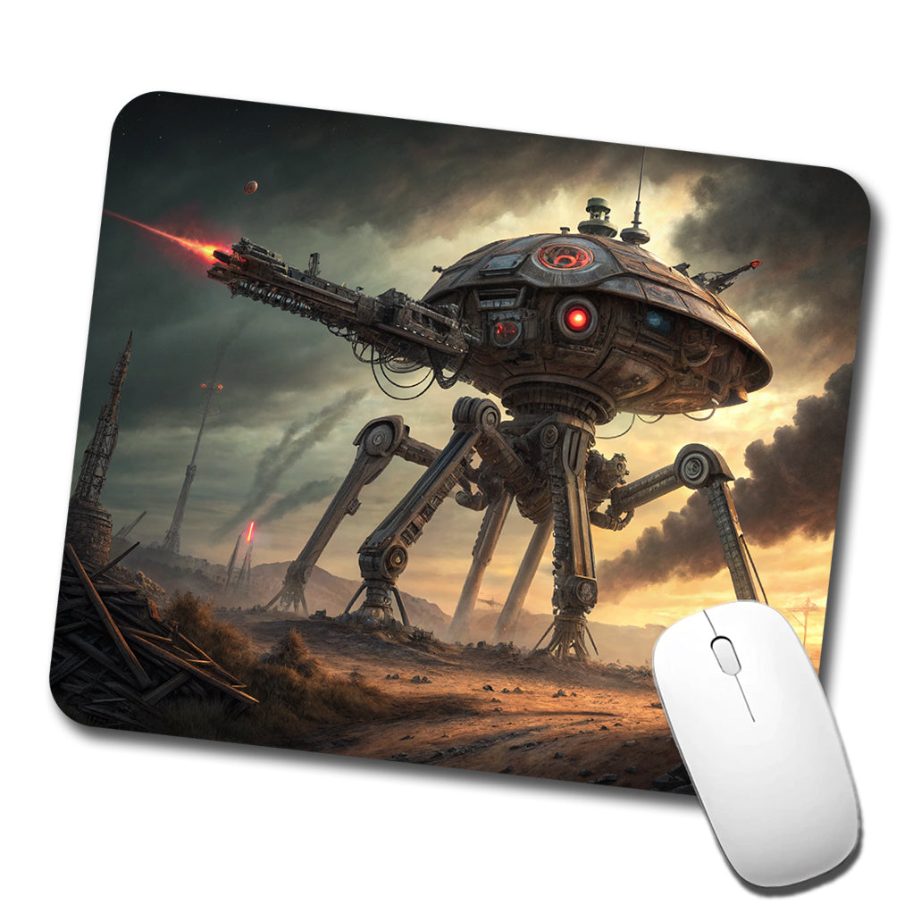 War Of The Worlds Sci-fi Martian War Machine Low Profile Mouse Pad Mat