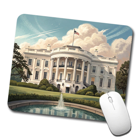 White House Washington DC Low Profile Mouse Pad Mat