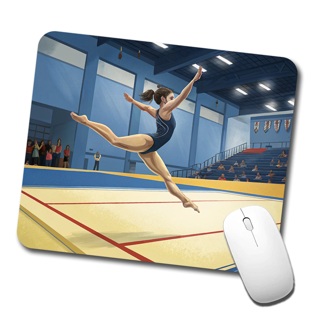 Women's Gymnastics Floor Routine Low Profile Mouse Pad Mat