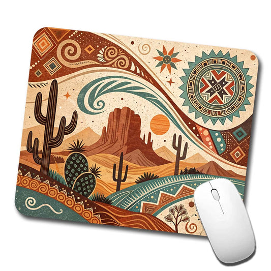 Abstract Southwestern Design Low Profile Mouse Pad Mat
