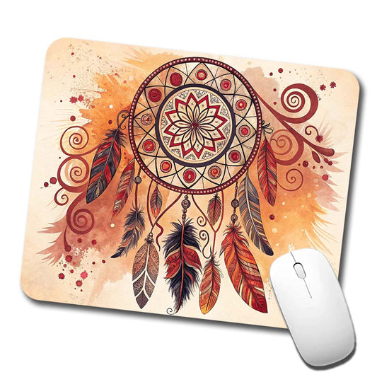Abstract Southwestern Dream Catcher Design Low Profile Mouse Pad Mat