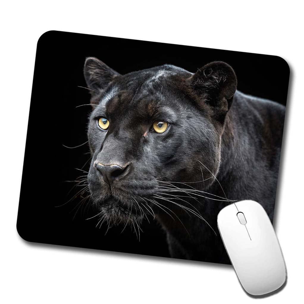 Black Panther Face Low Profile Mouse Pad Mat