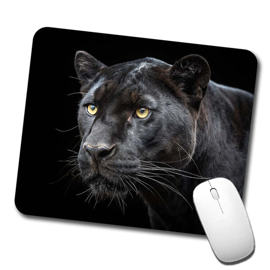 Black Panther Face Low Profile Mouse Pad Mat