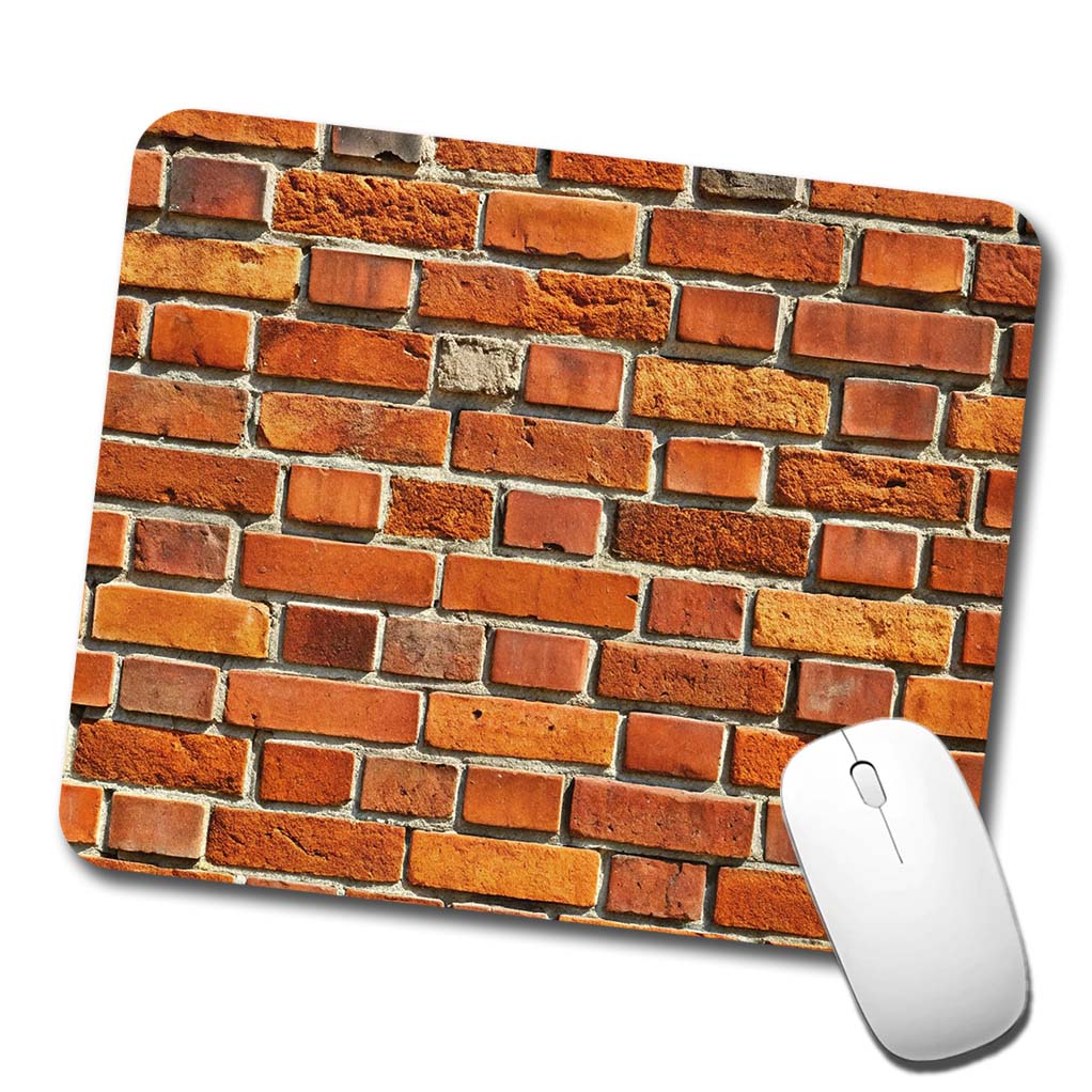Brick Wall Pattern Low Profile Mouse Pad Mat