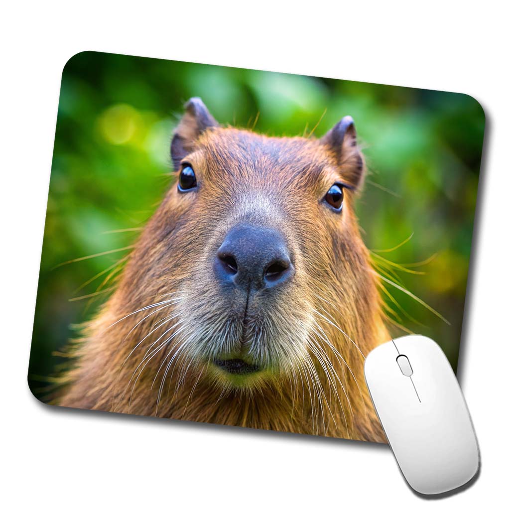 Capybara Face Low Profile Mouse Pad Mat