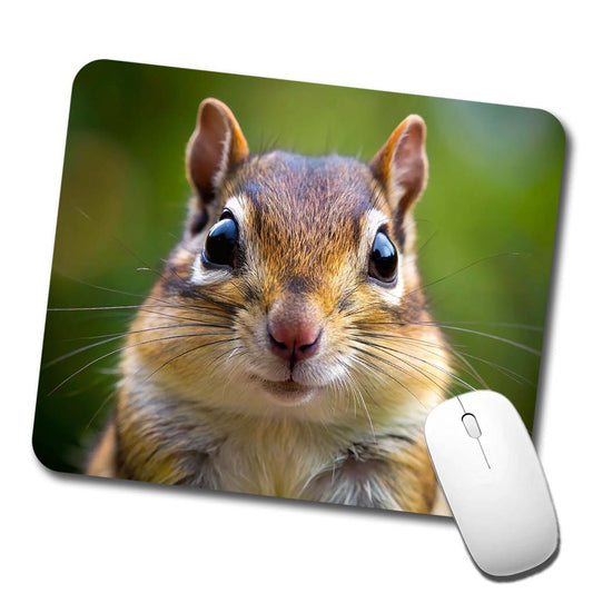 Chipmunk Face Low Profile Mouse Pad Mat