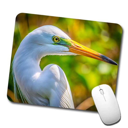 Egret Face Low Profile Mouse Pad Mat