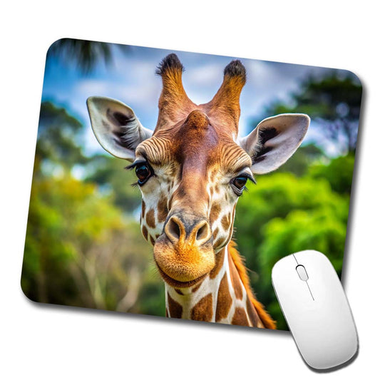 Giraffe Face Low Profile Mouse Pad Mat