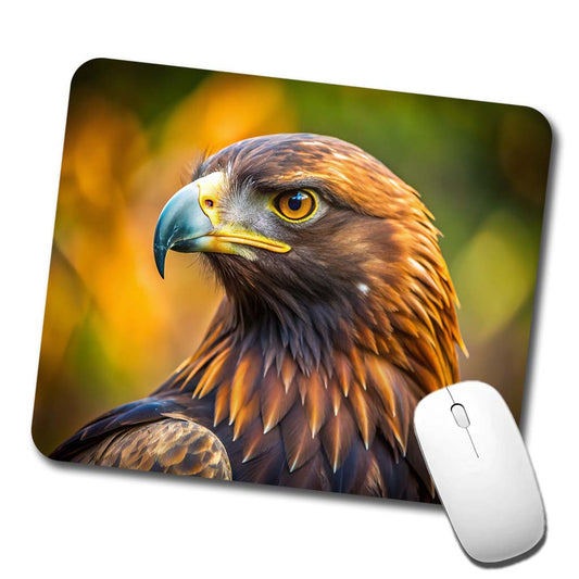 Golden Eagle Raptor Bird Of Prey Low Profile Mouse Pad Mat