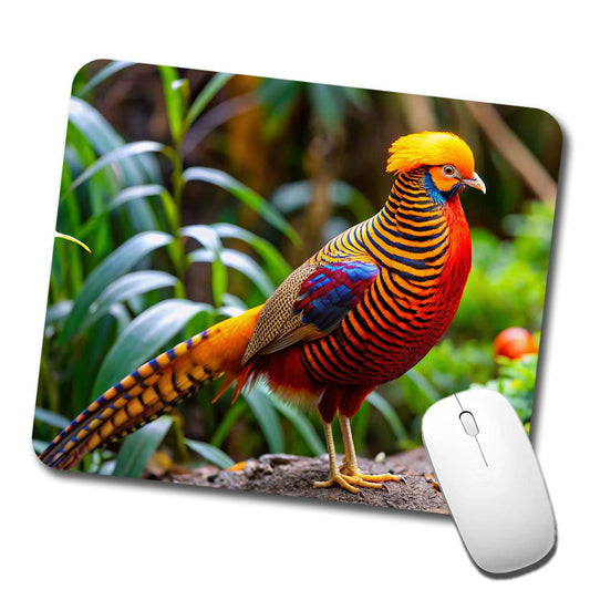 Golden Pheasant Low Profile Mouse Pad Mat