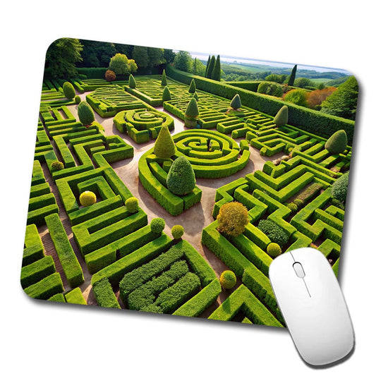 Hedge Garden Maze Low Profile Mouse Pad Mat