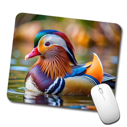 Mandarin Duck Low Profile Mouse Pad Mat