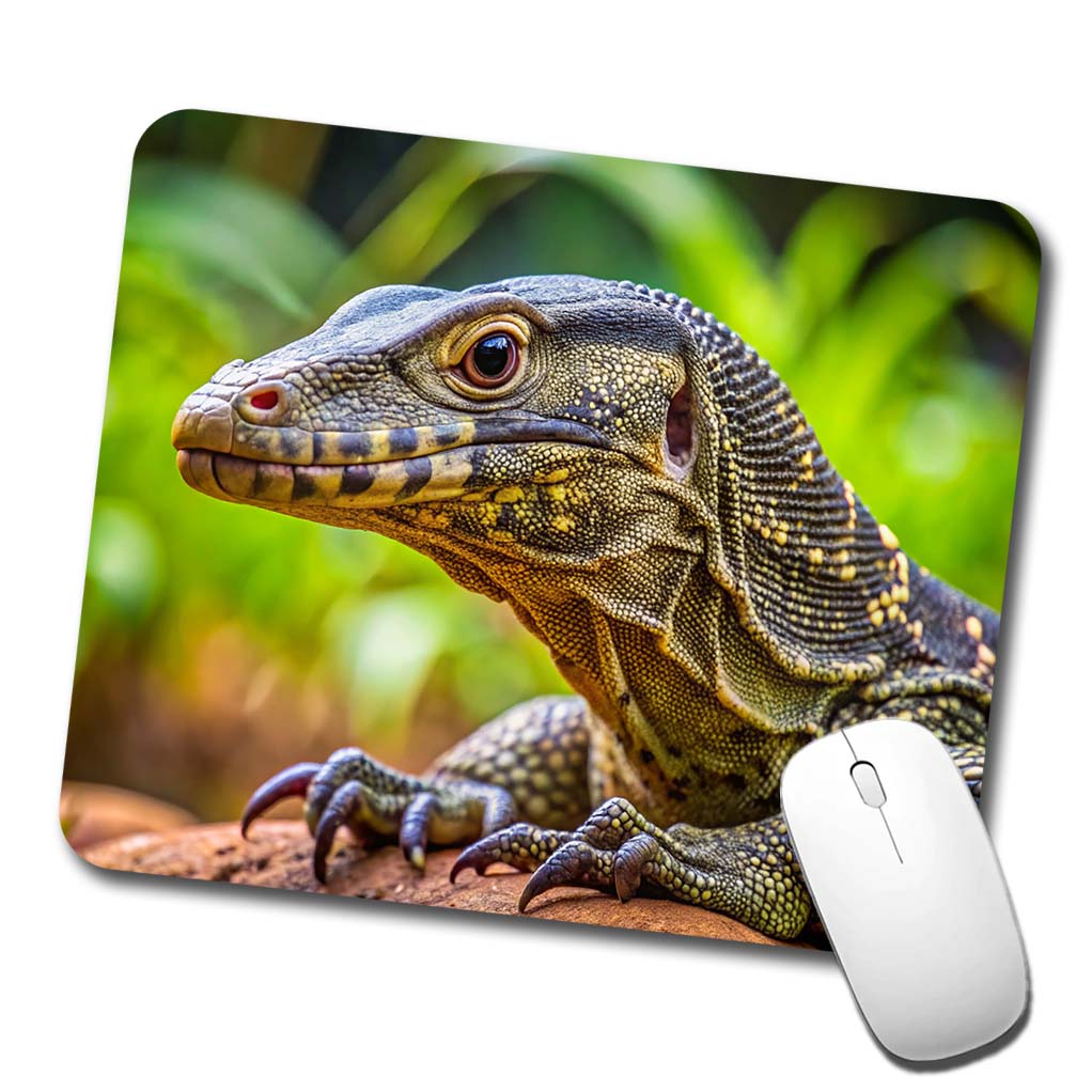 Monitor Lizard Reptile Low Profile Mouse Pad Mat