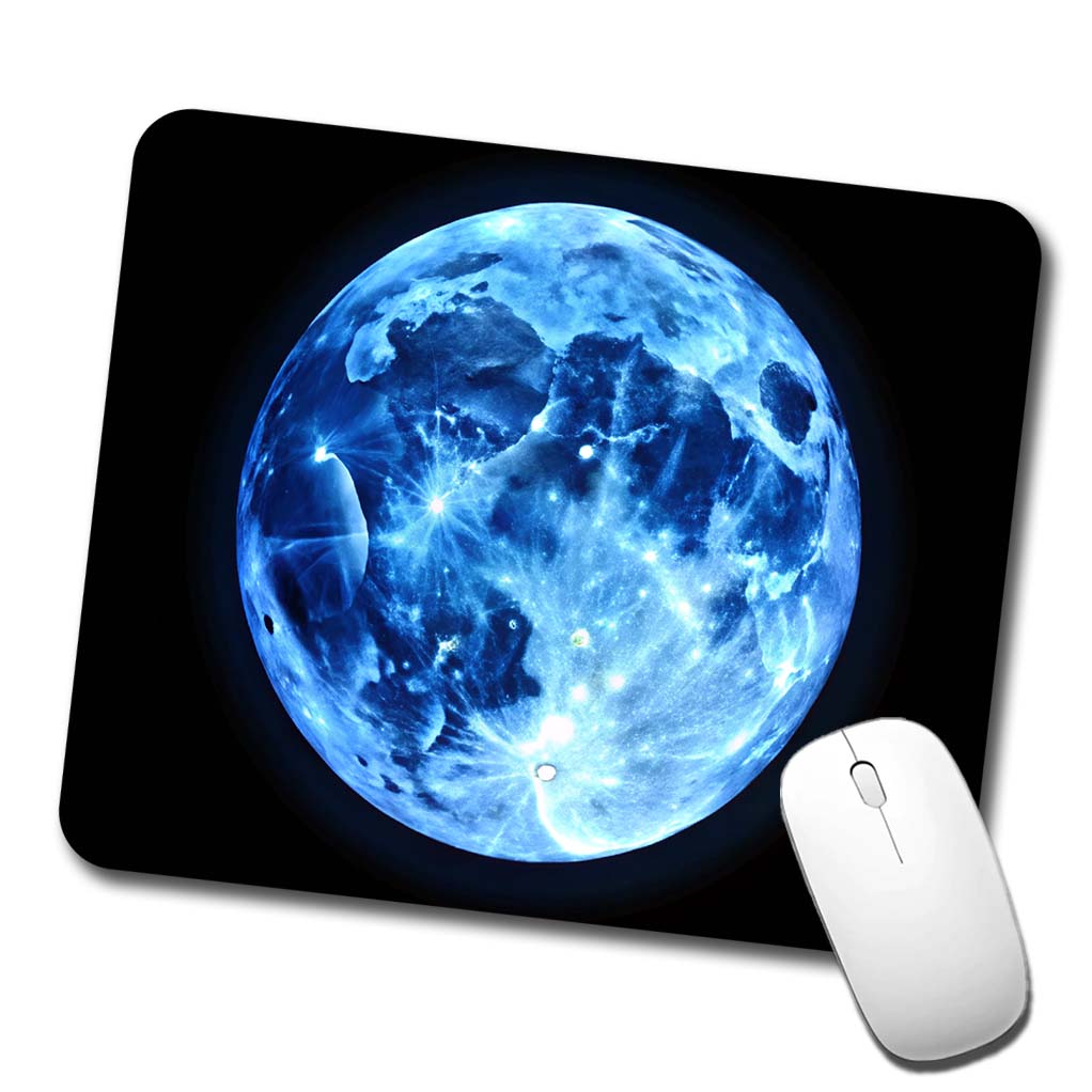 Once in a Blue Moon Low Profile Mouse Pad Mat