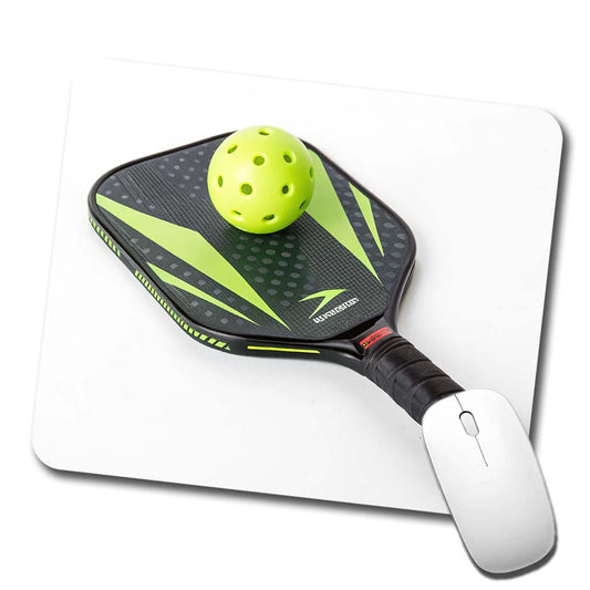 Pickleball Paddle and Ball Low Profile Mouse Pad Mat