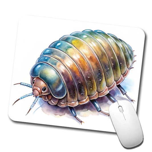 Pill Bug Watercolor Low Profile Mouse Pad Mat