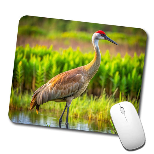 Sandhill Crane Low Profile Mouse Pad Mat