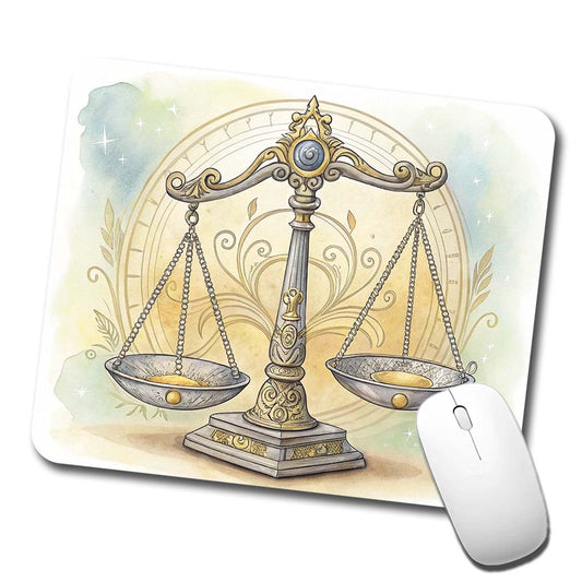 Scales Of Justice Lawyer Judge Paralegal Low Profile Mouse Pad Mat